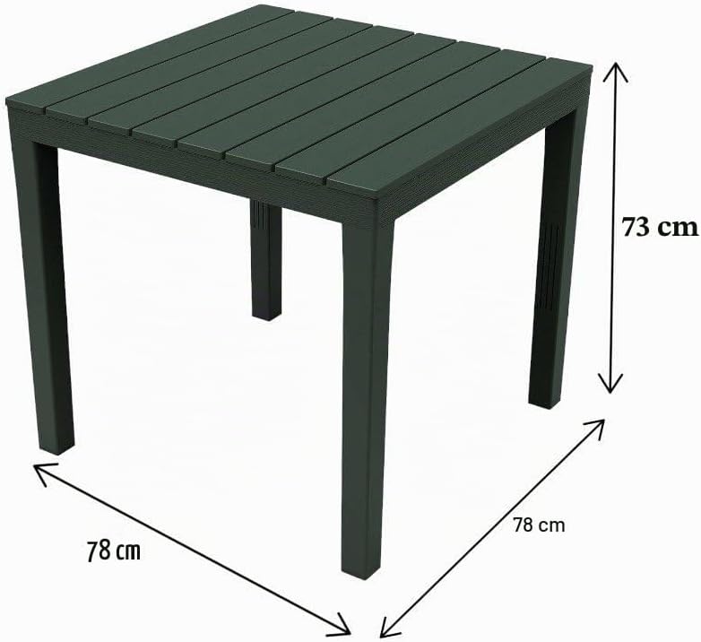 Detalle 2 de Dmora Vicenza 78x78x72 cm Table d'extĂ©rieur đ