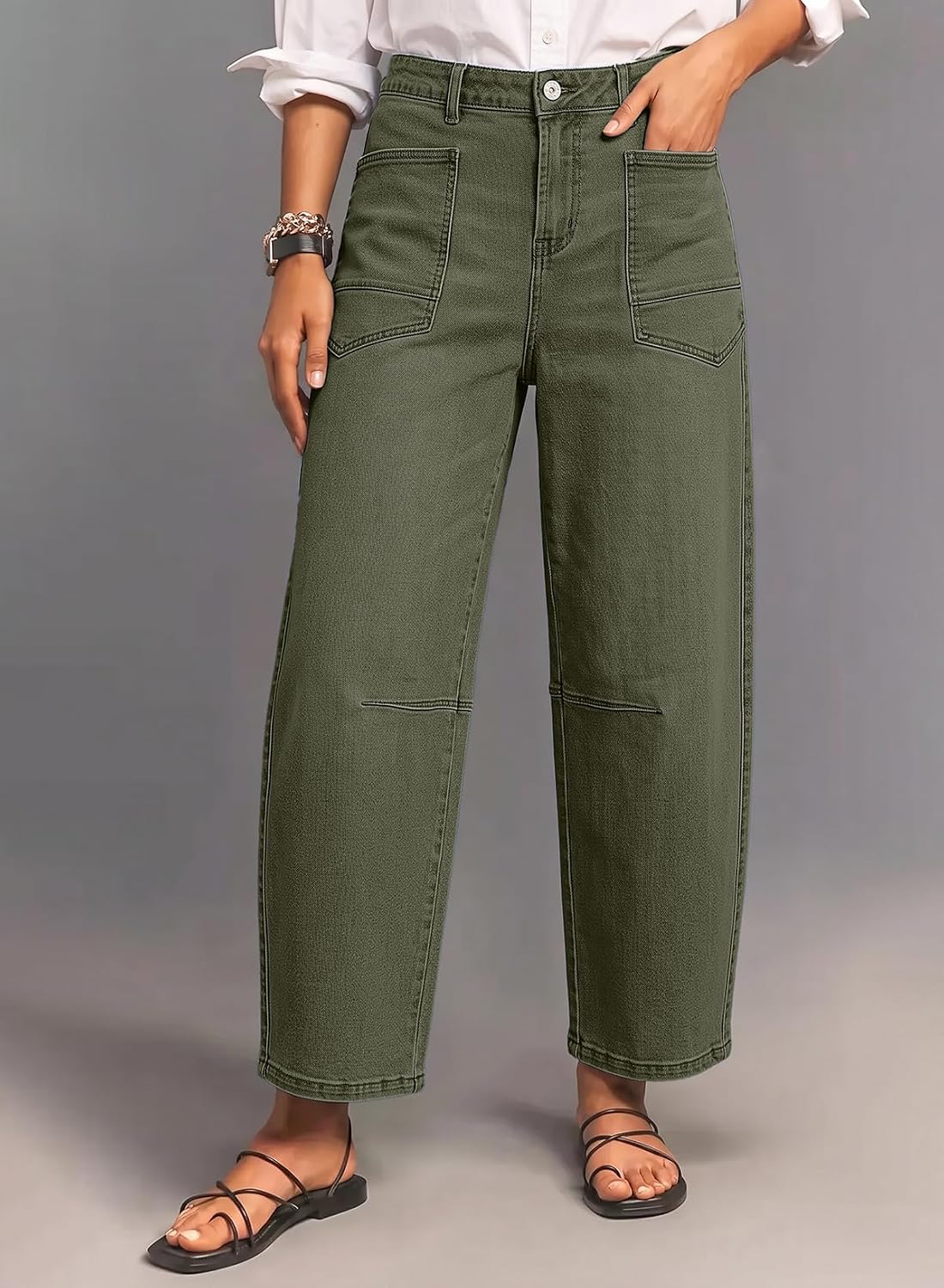 Detalle 2 de Dokotoo Barrel Jeans in Stretch Denim