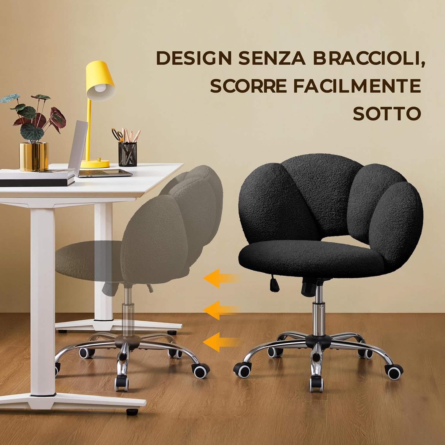 Detalle 2 de Yaheetech Sedia da ufficio ergonomica