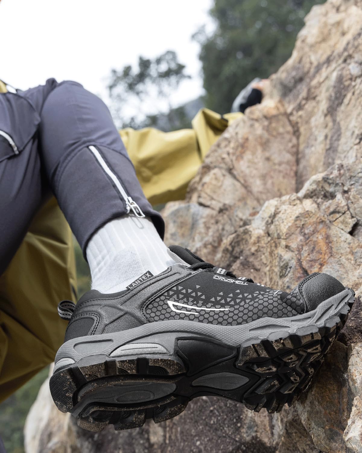 Detalle de LANGDU Scarpe da Trekking Uomo e Donna: Comfort, Impermeabili e Traspiranti per Escursionismo