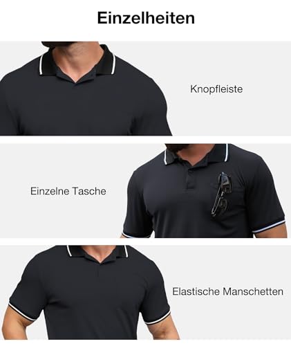 Detalle 2 de SwissWell 3 pièces polo homme anti-transpiration ⚙