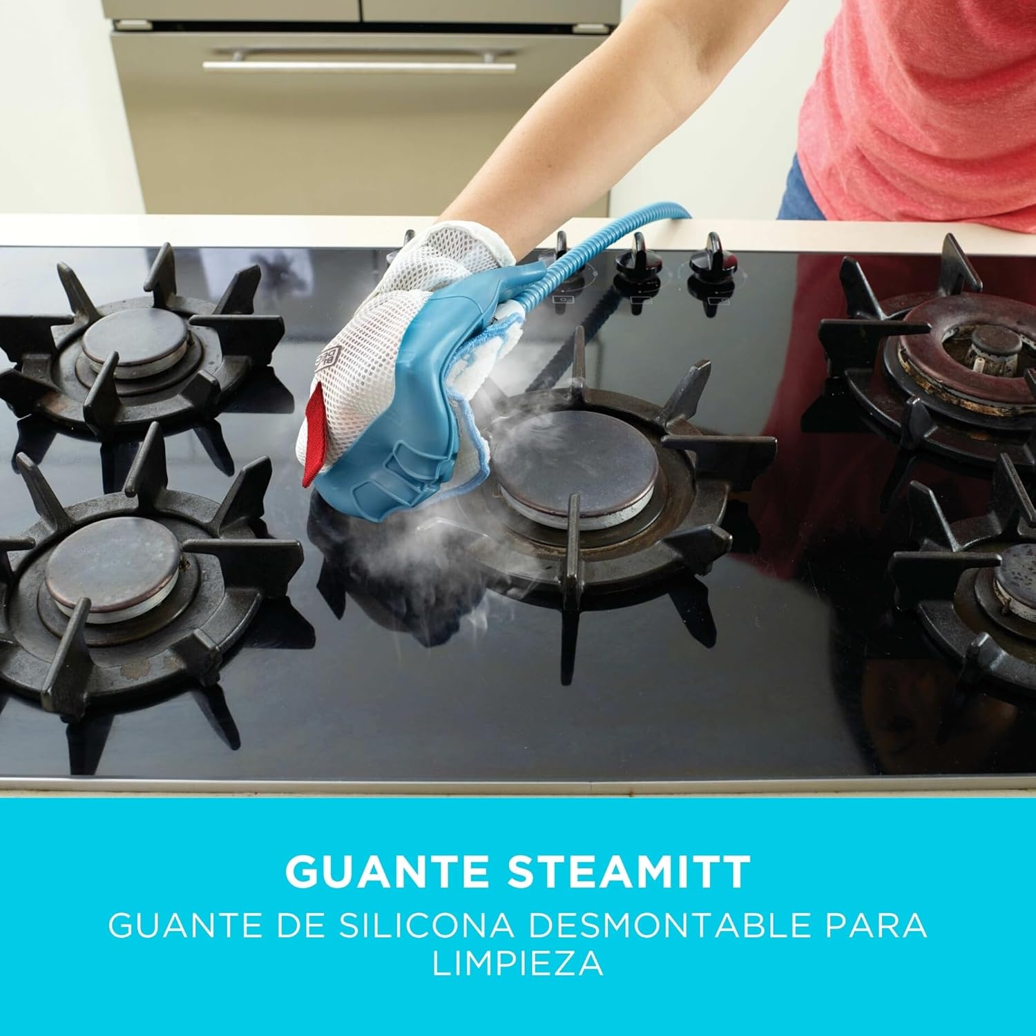 Thumbnail 2 de BLACK+DECKER Mopa a Vapor 1300W, 12 Accesorios, Blanco/Azul 🌬️