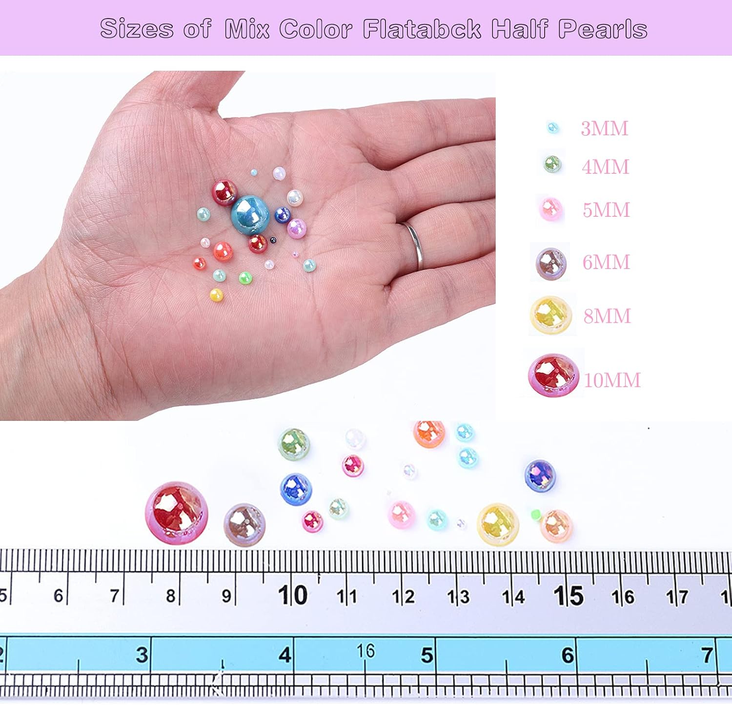 Detalle 2 de Flatback Craft Pearls, 50g