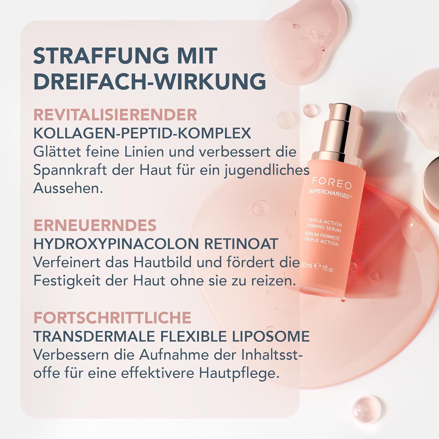 Thumbnail 3 de FOREO SUPERCHARGED Straffendes Serum mit Hyaluronsäure, Squalan und Dreifach-Wirkung