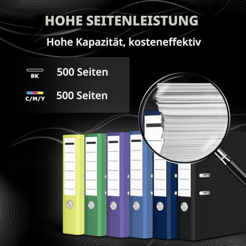 Detalle de DOUBLE D LC521 Ersatz für Brother LC521 – 4er Pack (mit neuesten Chips) für DCP-J1260W/DCP-J1310DW/DCP-J1313DW/DCP-J1360DW/DCP-J1460DW