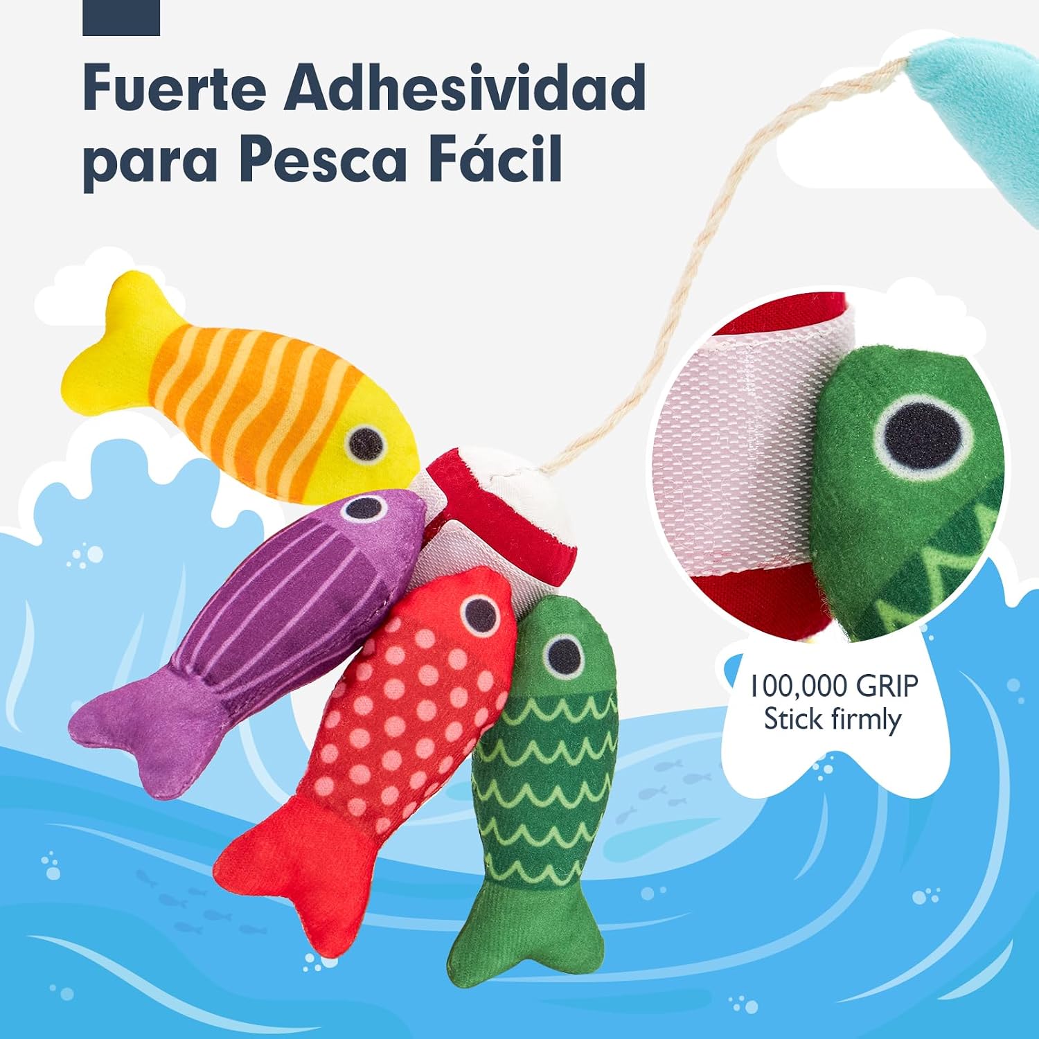 Detalle 2 de hahaland Juguete pesca Montessori 22 piezas