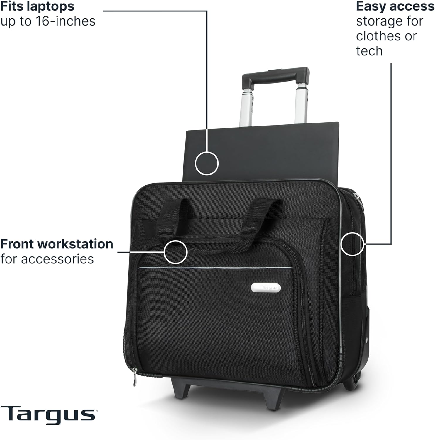 Thumbnail 1 de Targus 16" Rolling Travel Laptop Case