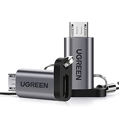 Detalle de UGREEN Adattatore Micro USB a USB-C (2 Pack) – Connettore Type-C affidabile e compatto