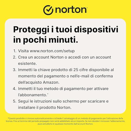 Thumbnail 1 de Norton 360 Standard | Extra Spazio Archiviazione su Cloud e VPN Sicura per 1 Dispositivo