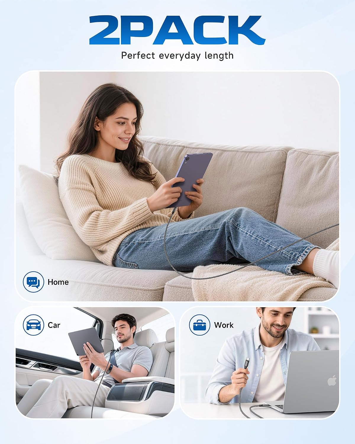 Thumbnail 3 de RAVIAD USB C to USB C Cable 30cm