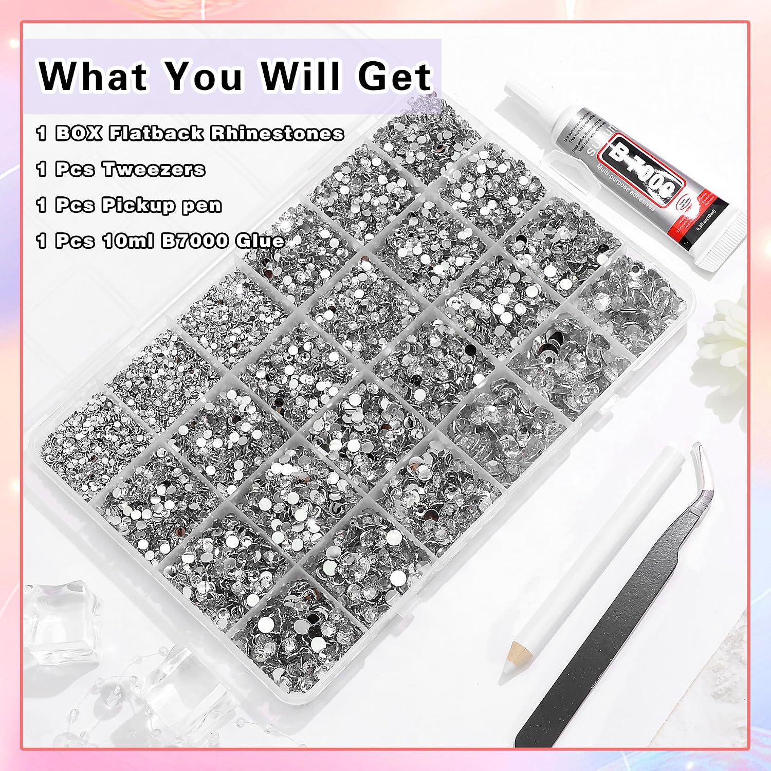 Detalle 2 de RODAKY Nail Rhinestones 2–6 mm