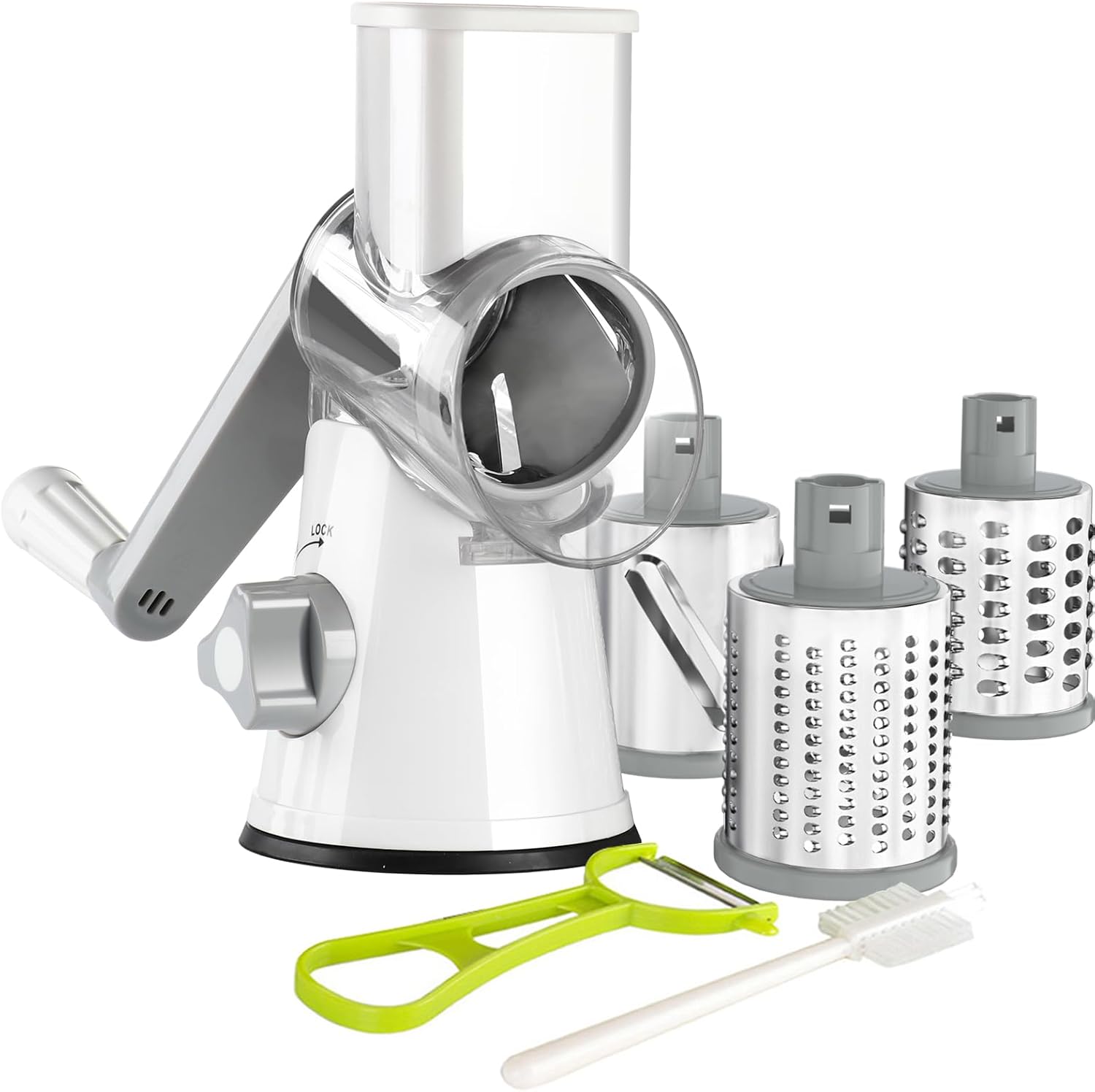 Ourokhome Rotary Cheese Grater 3 blades 🧀