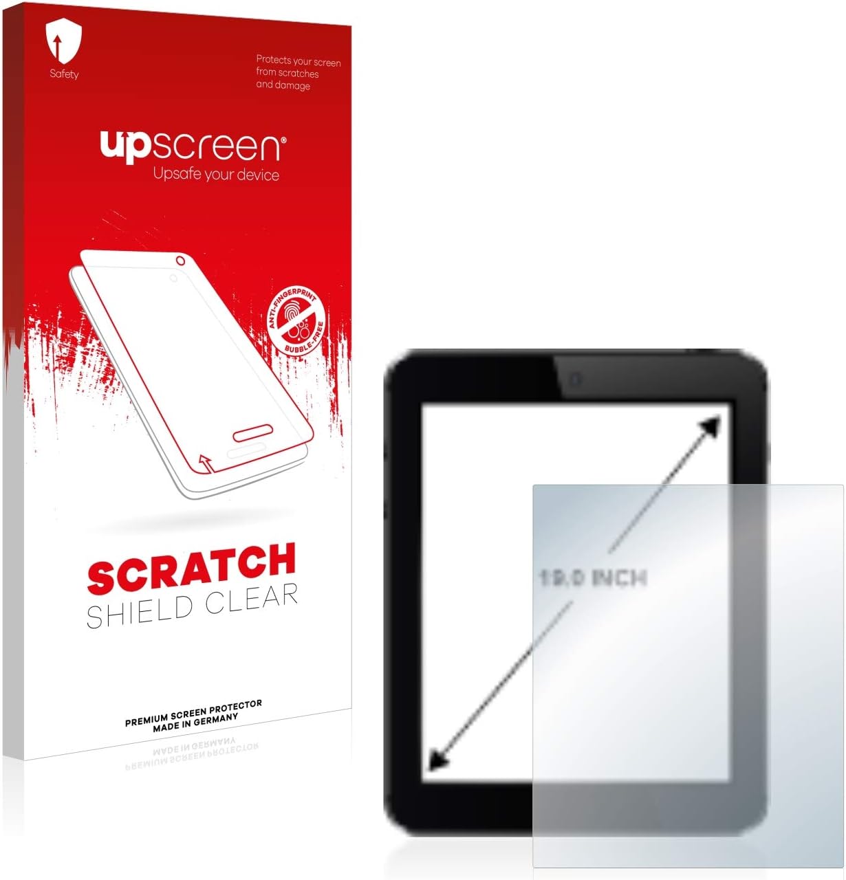 Thumbnail 6 de upscreen 22" Pellicola Protettiva per PC touch panel – HD-Clear, anti-impronte, 490 x 270 mm