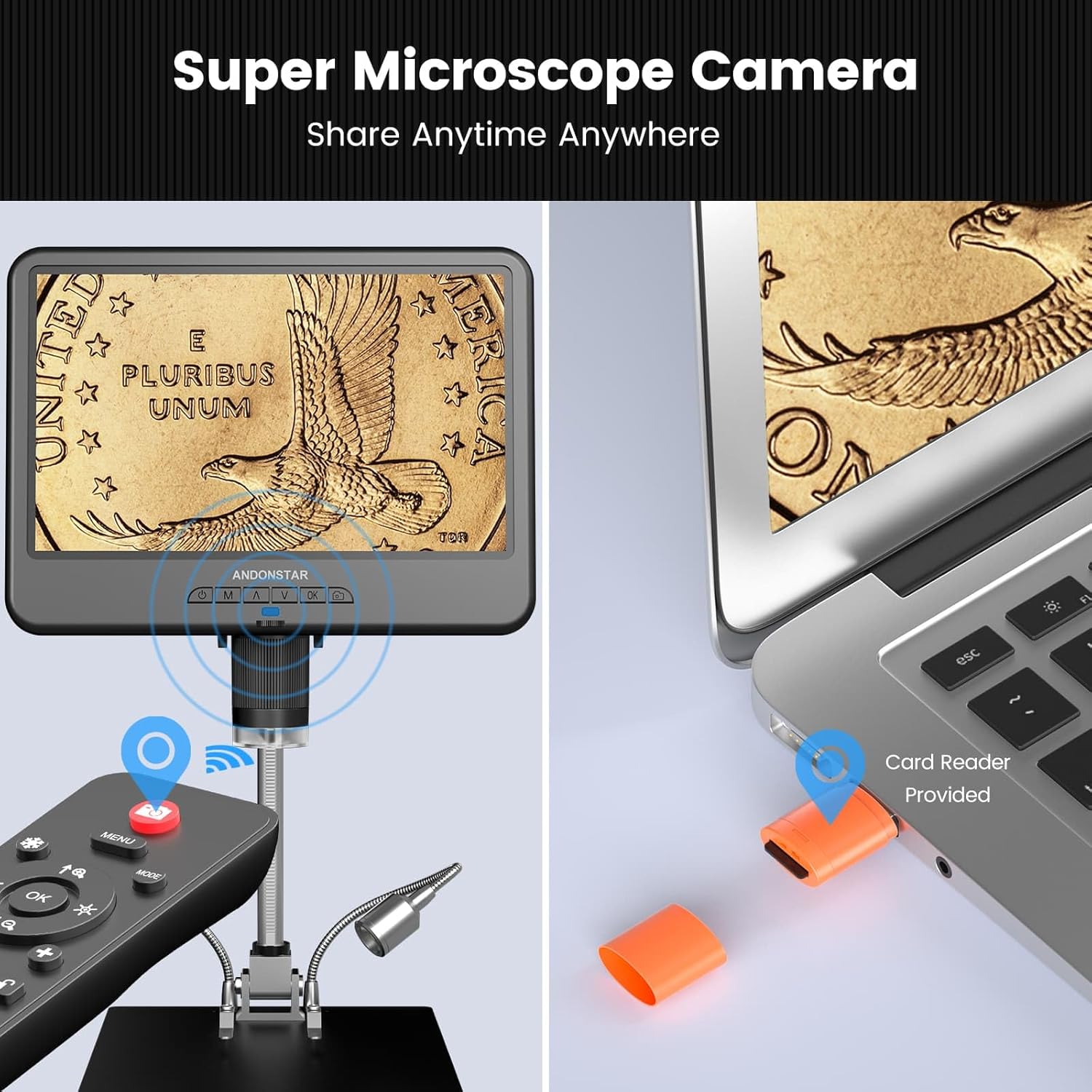 Thumbnail 5 de Andonstar AD210 10.1 Inch Digital Microscope