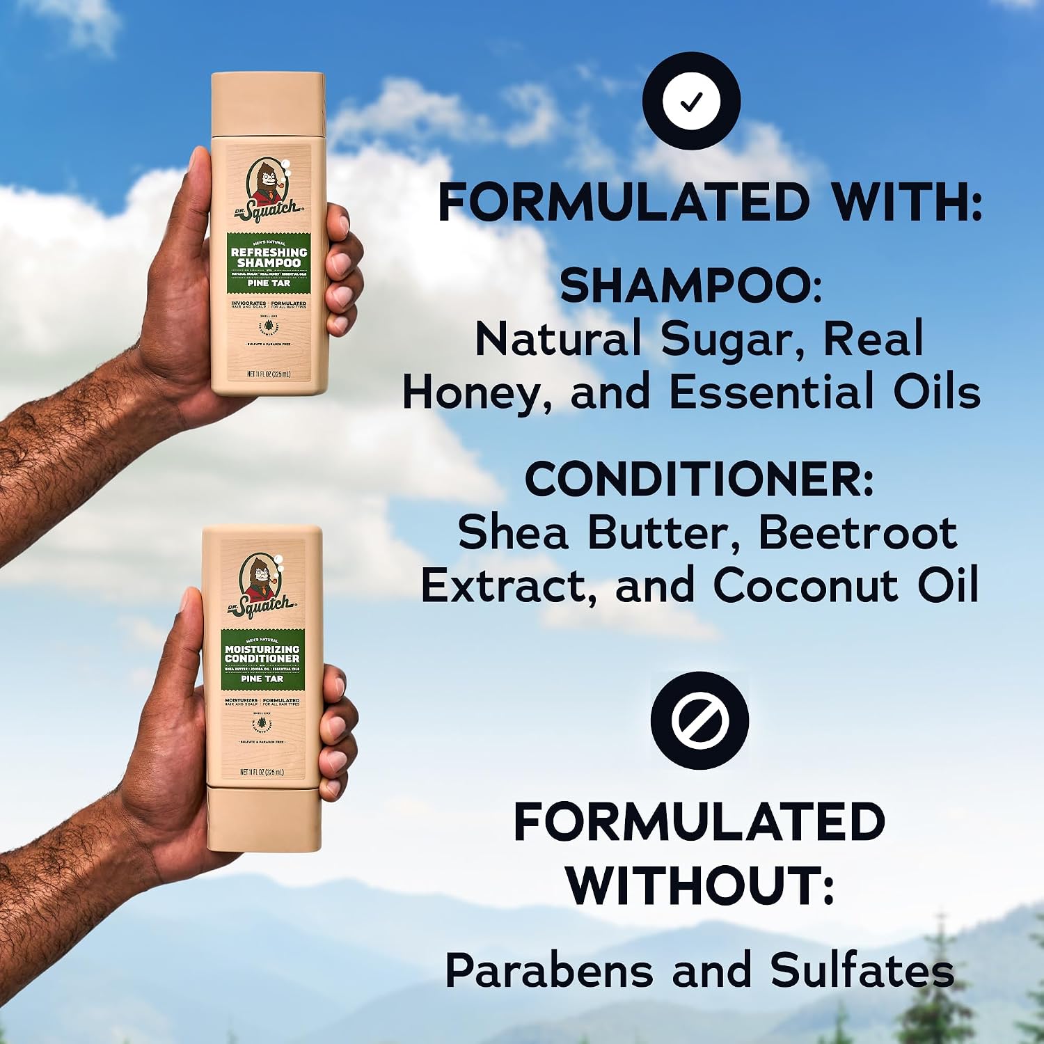 Thumbnail 6 de Dr. Squatch Pine Tar Shampoo and Conditioner Set, Sulfate- and Paraben-Free
