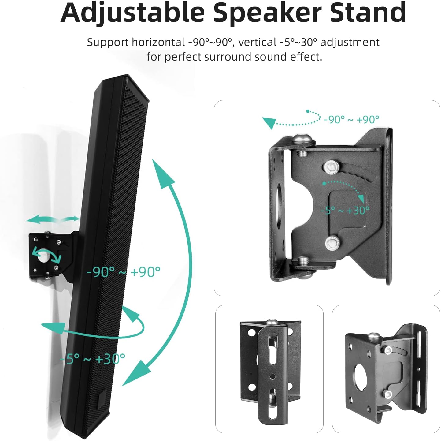 Thumbnail 1 de TaoAcc Speaker Wall Brackets, heavy-duty 20 kg pair 🛠