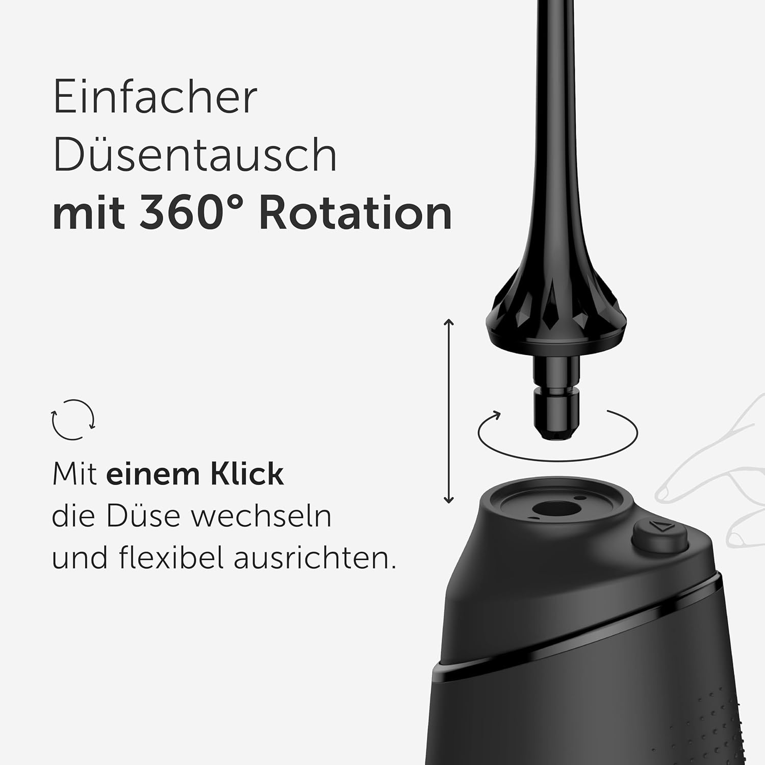 Thumbnail 4 de WonderSmile Orthodontic Düse – Ersatzdüsen für die Munddusche Waterflow (Black, 4er-Pack)