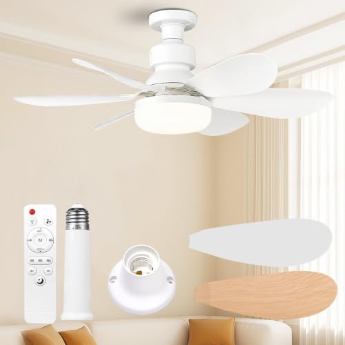 Detalle de Ventilateur de Plafond avec Lumière et Télécommande 52 cm — FIBRAVE