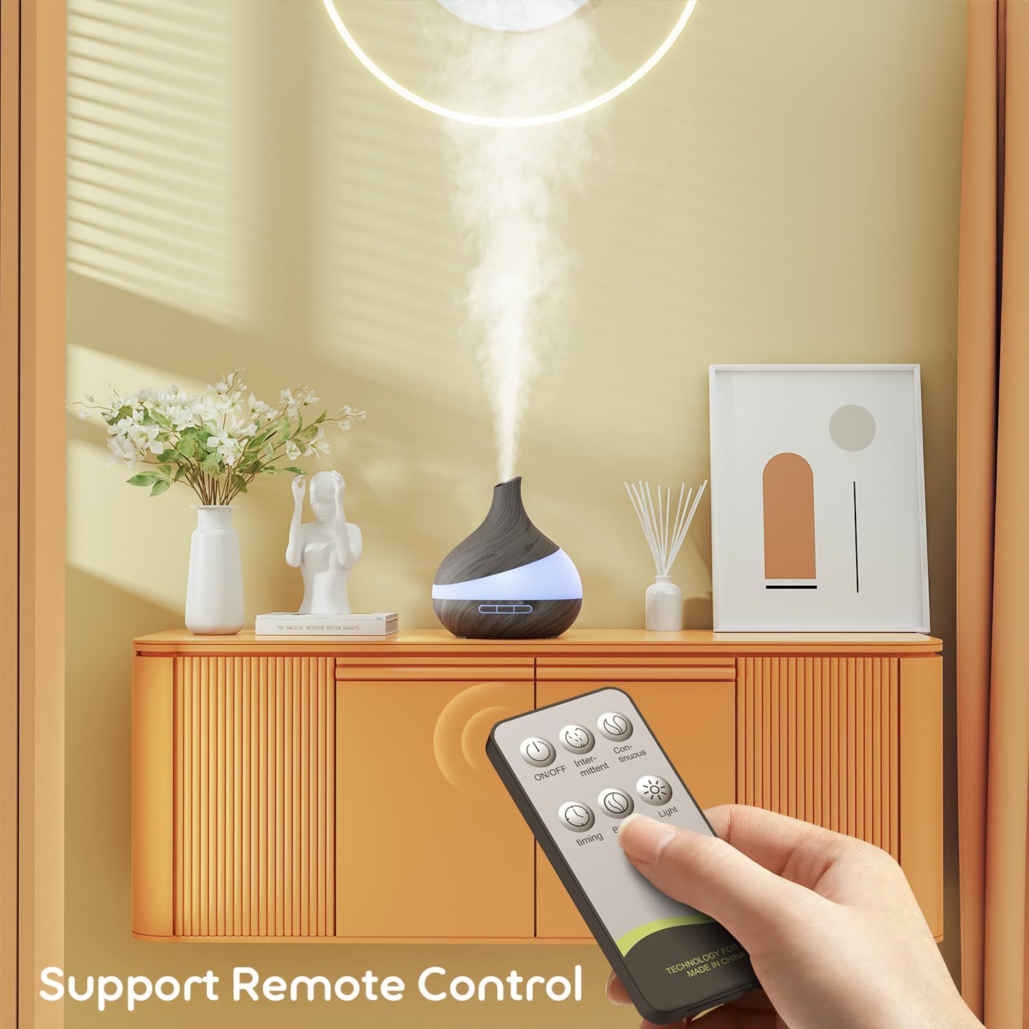 Thumbnail 6 de HJTHJT 500ML Essential Oil Diffuser: Remote-Controlled Aroma Diffuser for Home and Spa