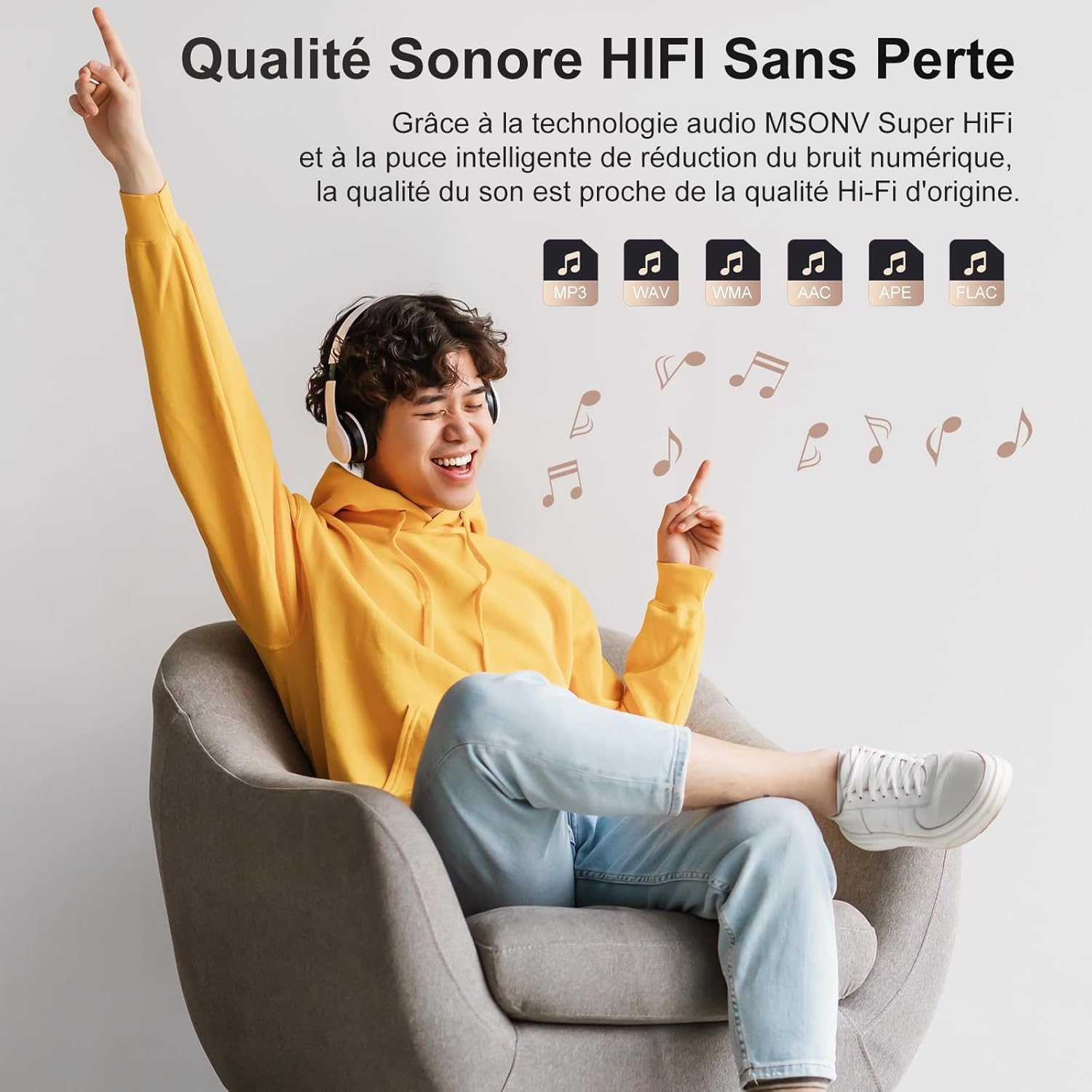 Detalle 2 de MECHEN Lecteur MP3 Bluetooth 128 Go – Écran tactile 2,4", USB-C, FM, Enregistrement et plus