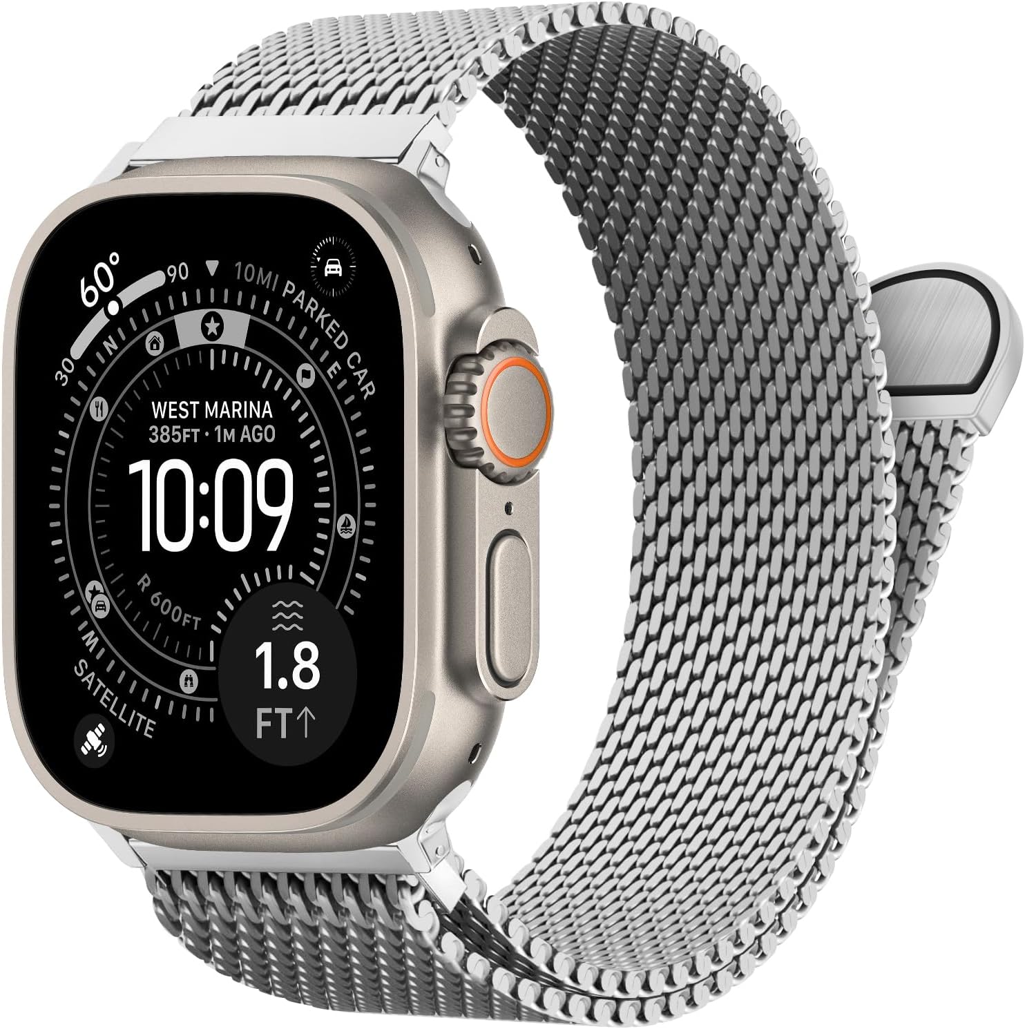 Detalle de Milanese Loop Magnetic Band for Apple Watch 49mm