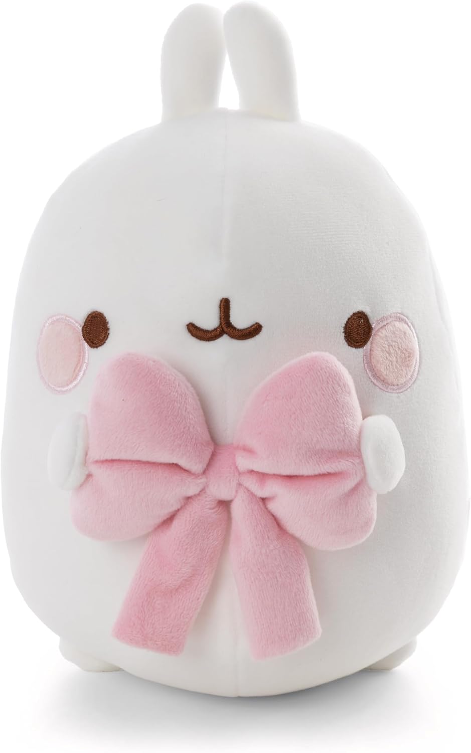 Detalle de NICI Molang 62786 – biała przytulanka 48 cm z kokardką