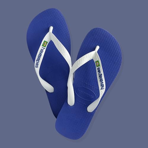 Detalle de Havaianas Top Brasil Logo Unisex - Infradito Marine Blue 33 EU