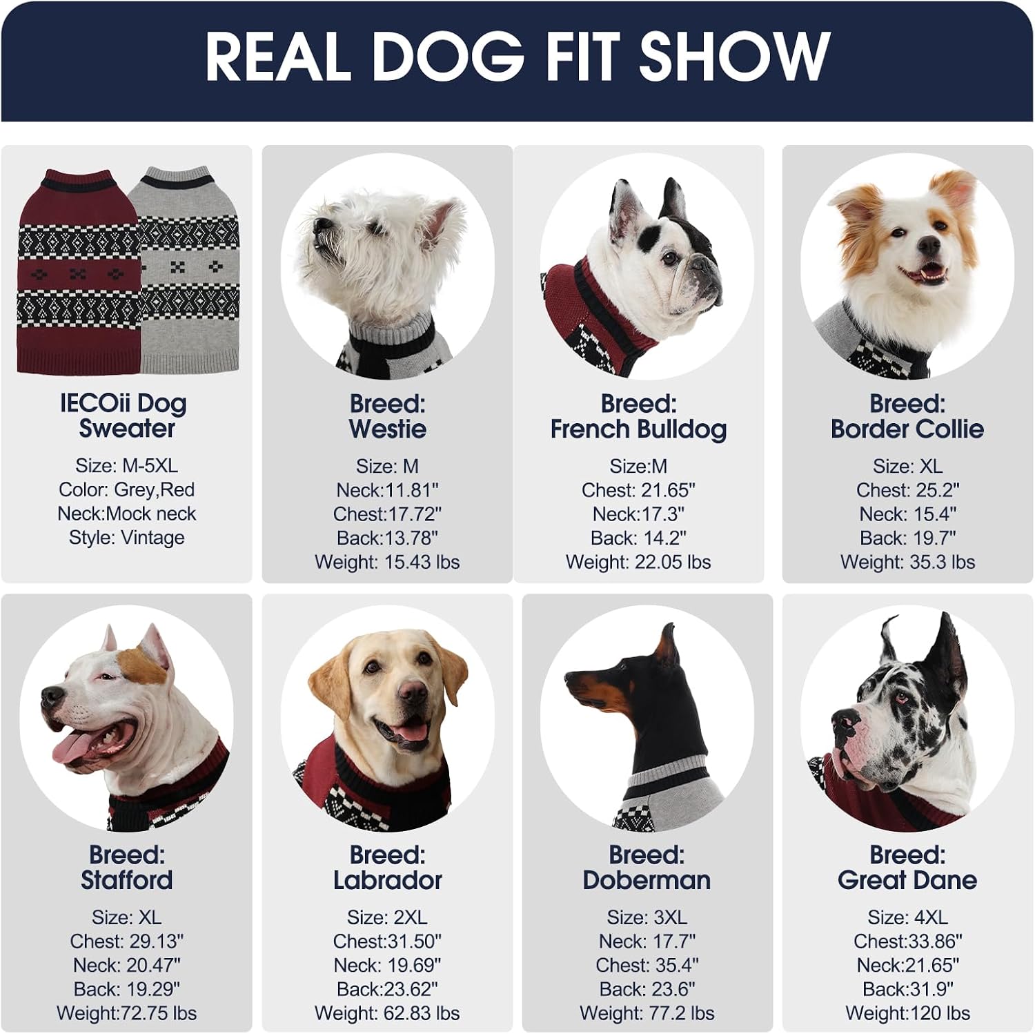 Detalle de IECOii Dog Sweater 2XL