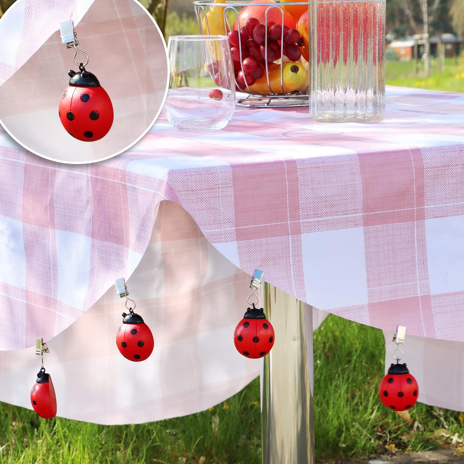 Detalle 2 de com-four® 8X Pesas para mantel 40g 🪷