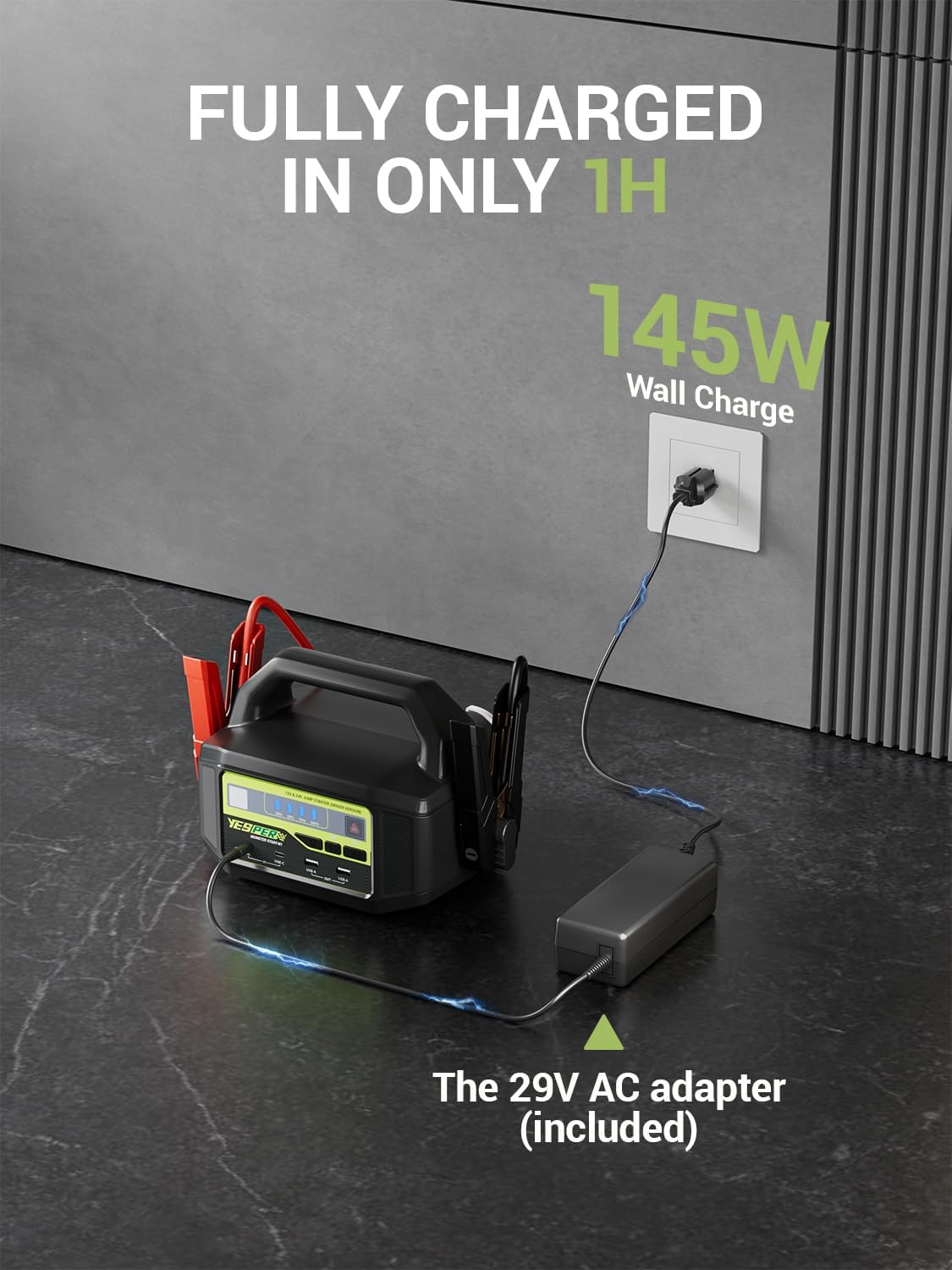 Detalle 1 de YESPER Car Battery Jump Starter 6000A