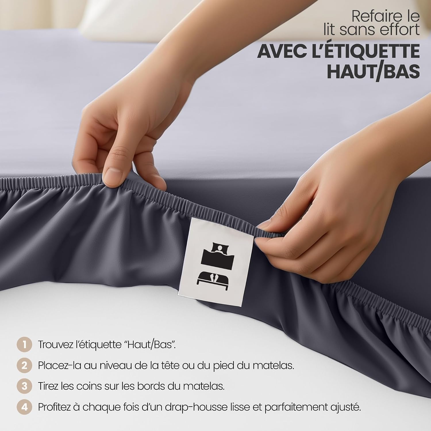 Thumbnail 5 de Utopia Bedding Drap Housse 90 x 200 cm