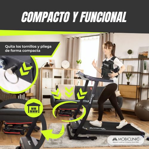 Detalle de Mobiclinic Banco de Musculación con Cintas de Resistencia, Plegable