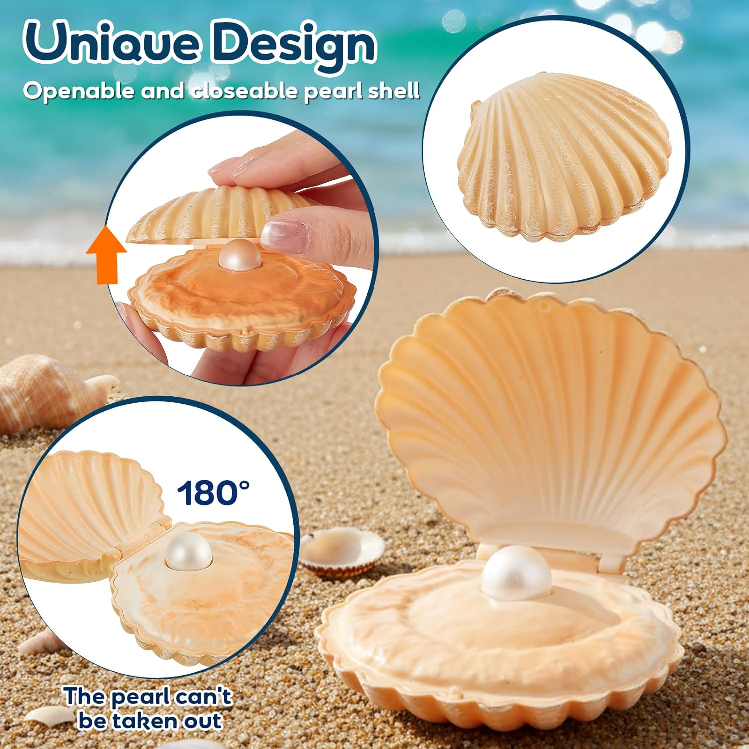 Thumbnail 2 de HYAKIDS 12-Piece Sea Animal Figures Set (Large Ocean Creatures Bath Toys & Cake Toppers)