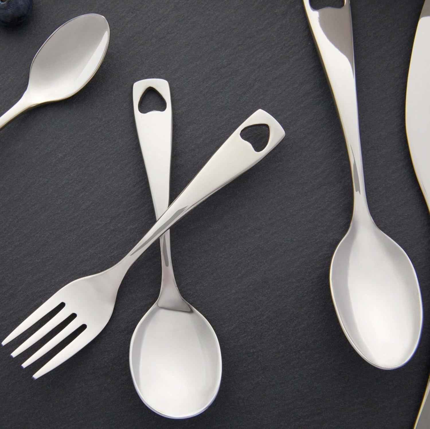 Detalle de Oneida Baby Flatware Set, 18/10 Stainless Steel