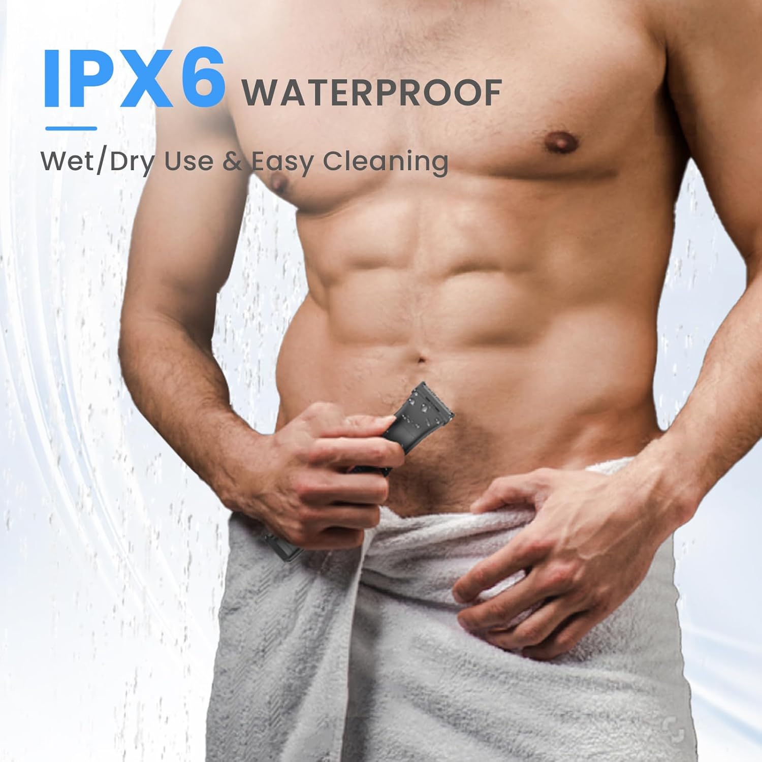 Thumbnail 6 de MAXGROOM 2-in-1 Manscape Body Hair Trimmer for Men (IPX6 Waterproof, 7000RPM, USB-C)