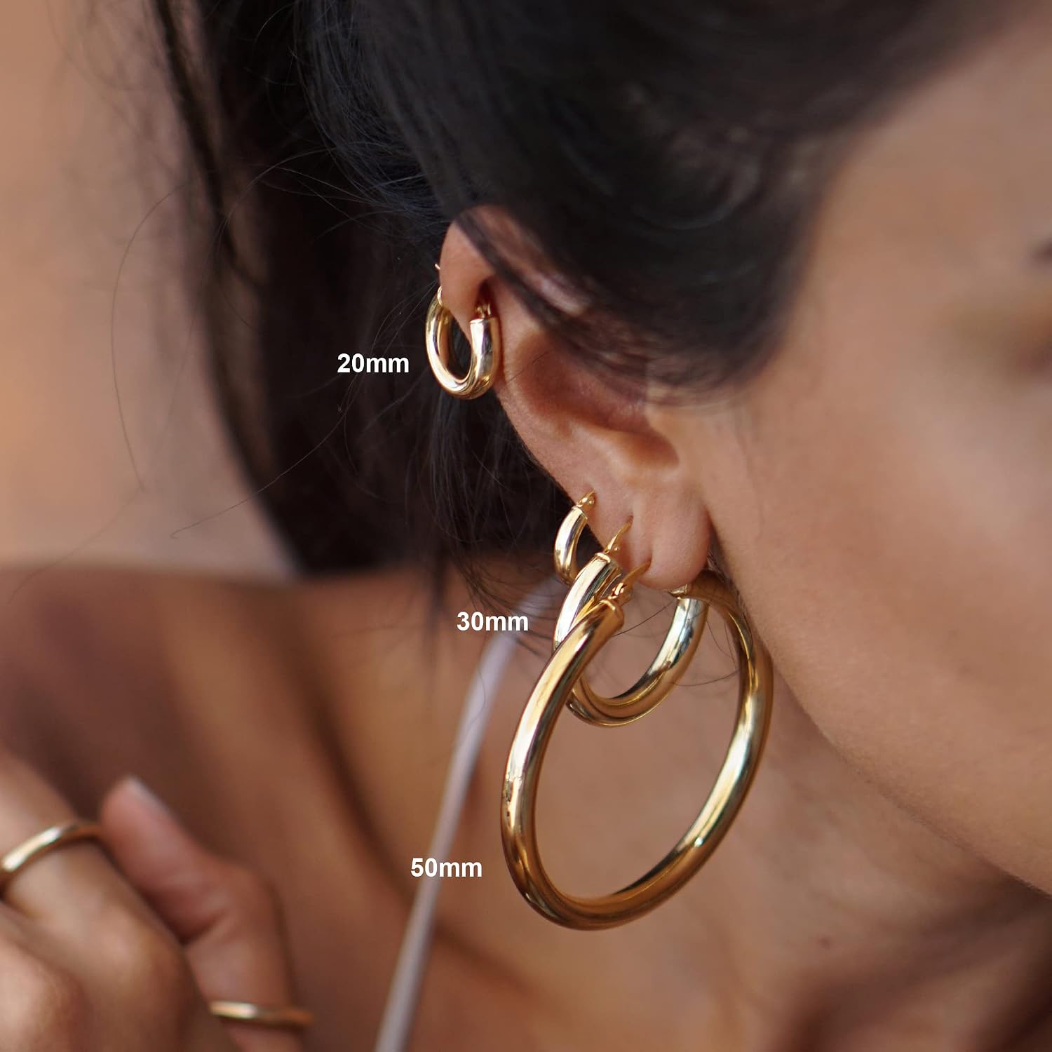 Thumbnail 6 de OOOPEL Thick Gold Hoop 40mm 💍