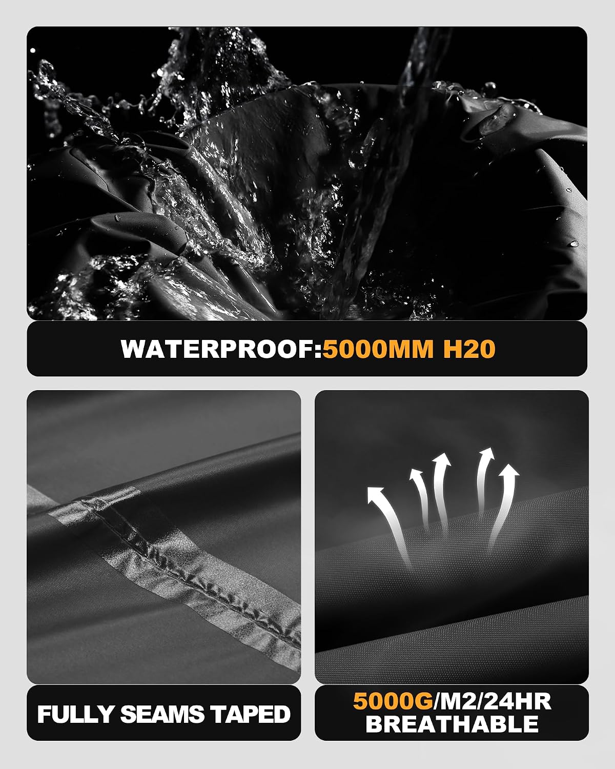 Detalle 2 de Outdoor Ventures Regenanzug mit 5000 mm Wasserdichtheit