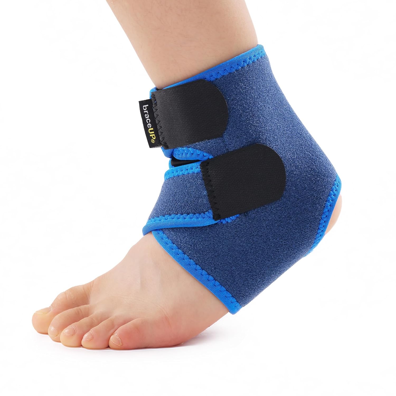 BraceUP Kids Ankle Support – Youth Ankle Brace for Boys & Girls (Adjustable, Lightweight, S)