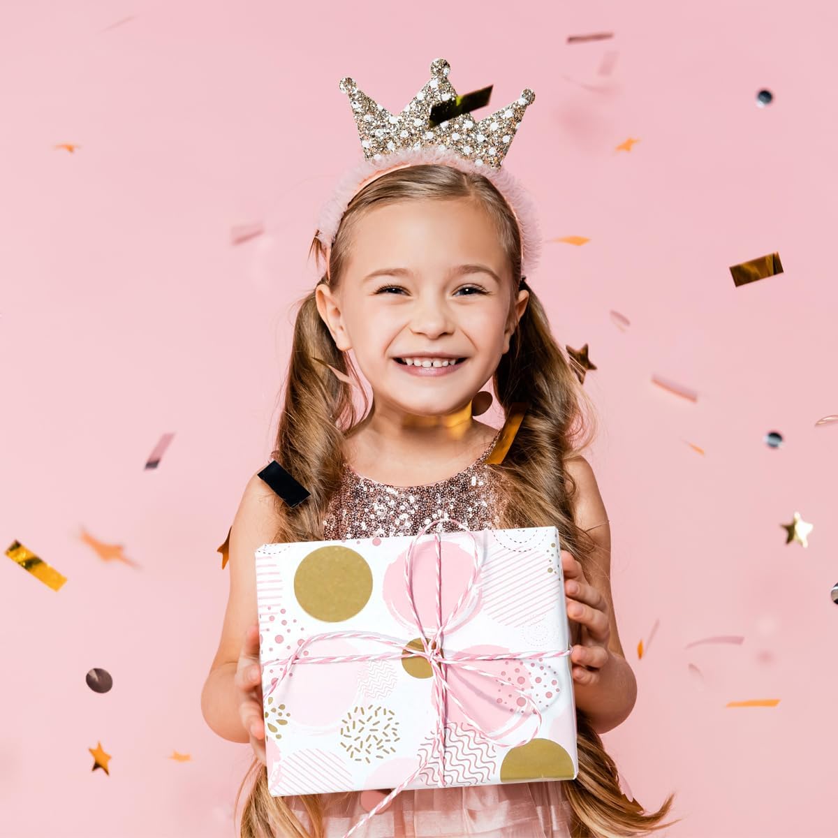 Thumbnail 6 de HBell Pink wrapping paper rolls 43cm