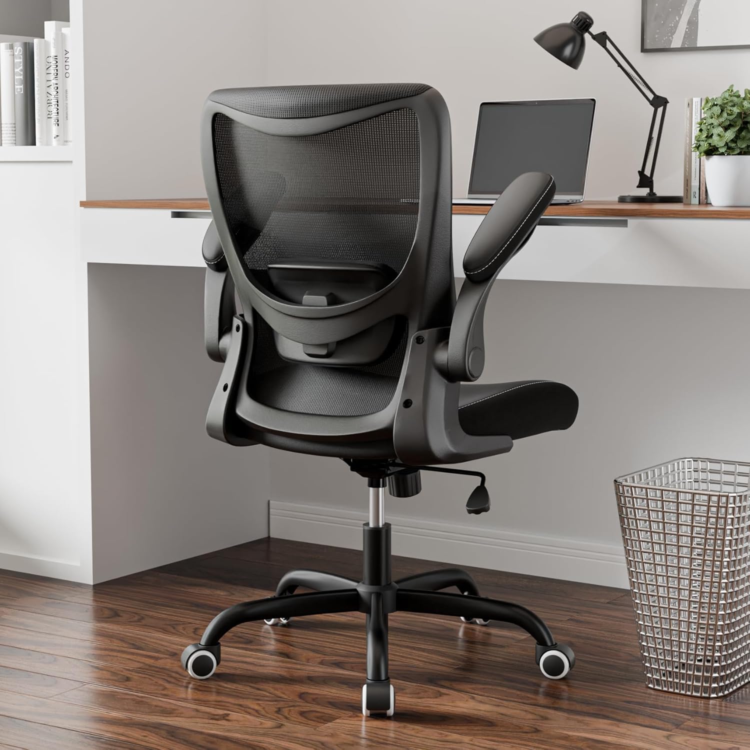 Thumbnail 6 de MUXX.STIL Office Chair: Ergonomic Mesh Chair with Adjustable Lumbar Support and Flip-Up Armrests