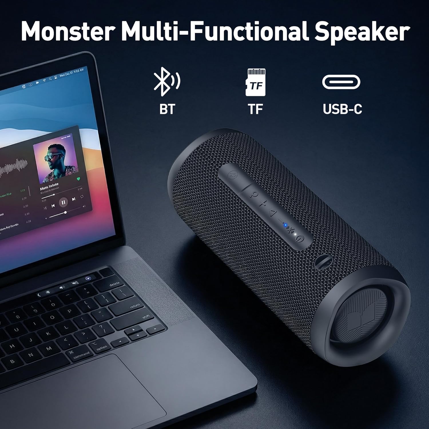 Thumbnail 3 de Monster S620 60W Bluetooth Speaker (IPX8) with Dual Pairing, Bluetooth 5.4, and Built-In Mic