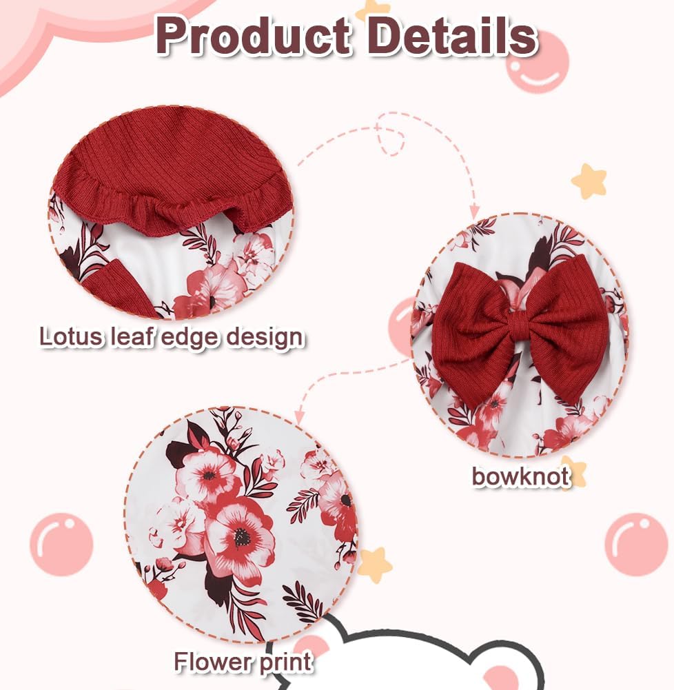 Detalle 2 de Vicloon Girls' Floral Sleeveless Dress and Long-Sleeve Ruffle Cardigan, 2-Piece Set