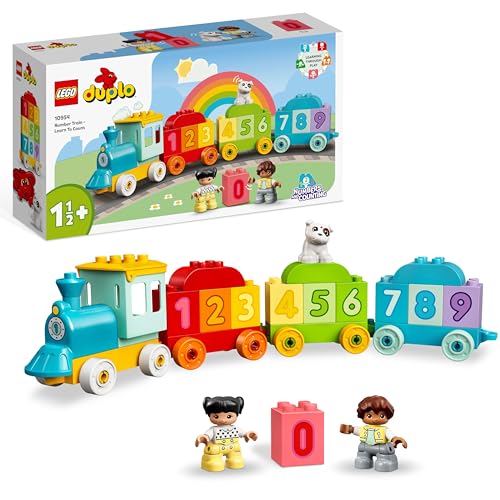 Detalle de LEGO DUPLO Zahlenzug – Zählen lernen (10954) – Lernspielzeug für Kleinkinder ab 18 Monaten