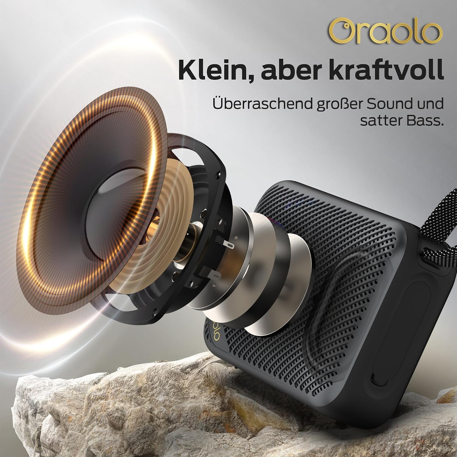 Thumbnail 1 de oraolo Tragbarer Bluetooth Lautsprecher Mini Speaker – IPX7, 20h Laufzeit, 6.0, TWS