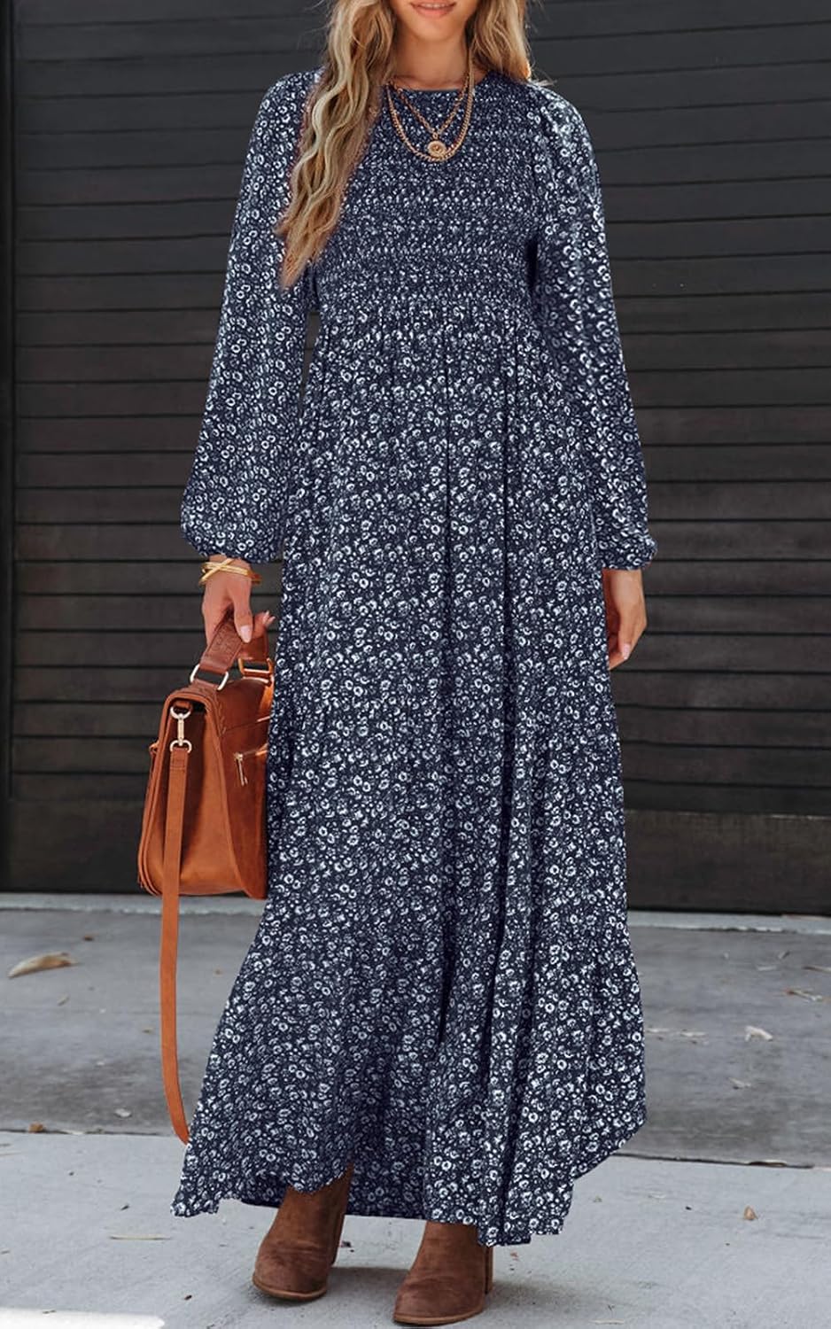 Detalle 2 de PRETTYGARDEN Women’s Floral Maxi Dress 2026
