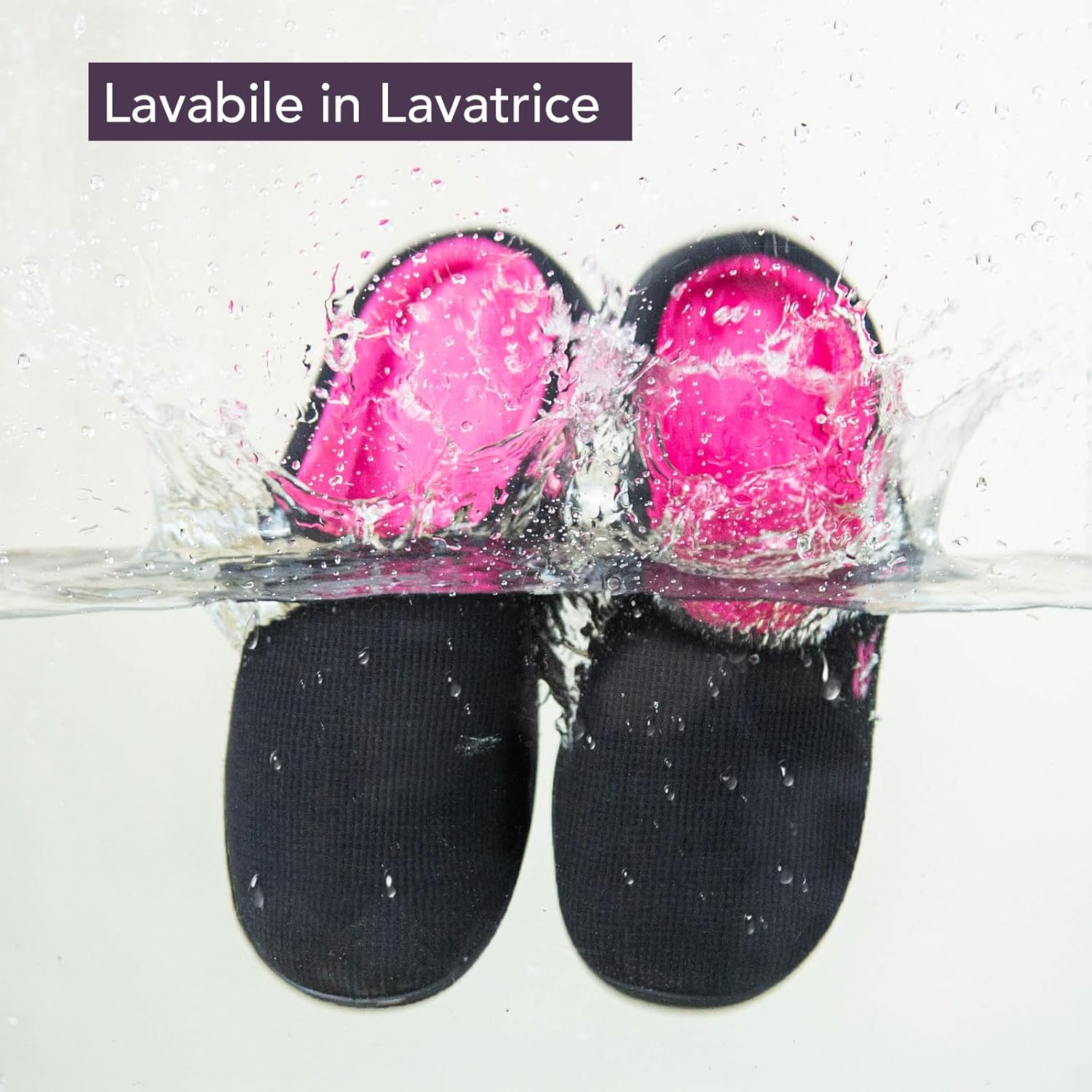Detalle de VeraCosy Chaussons confortables à deux tons pour femmes