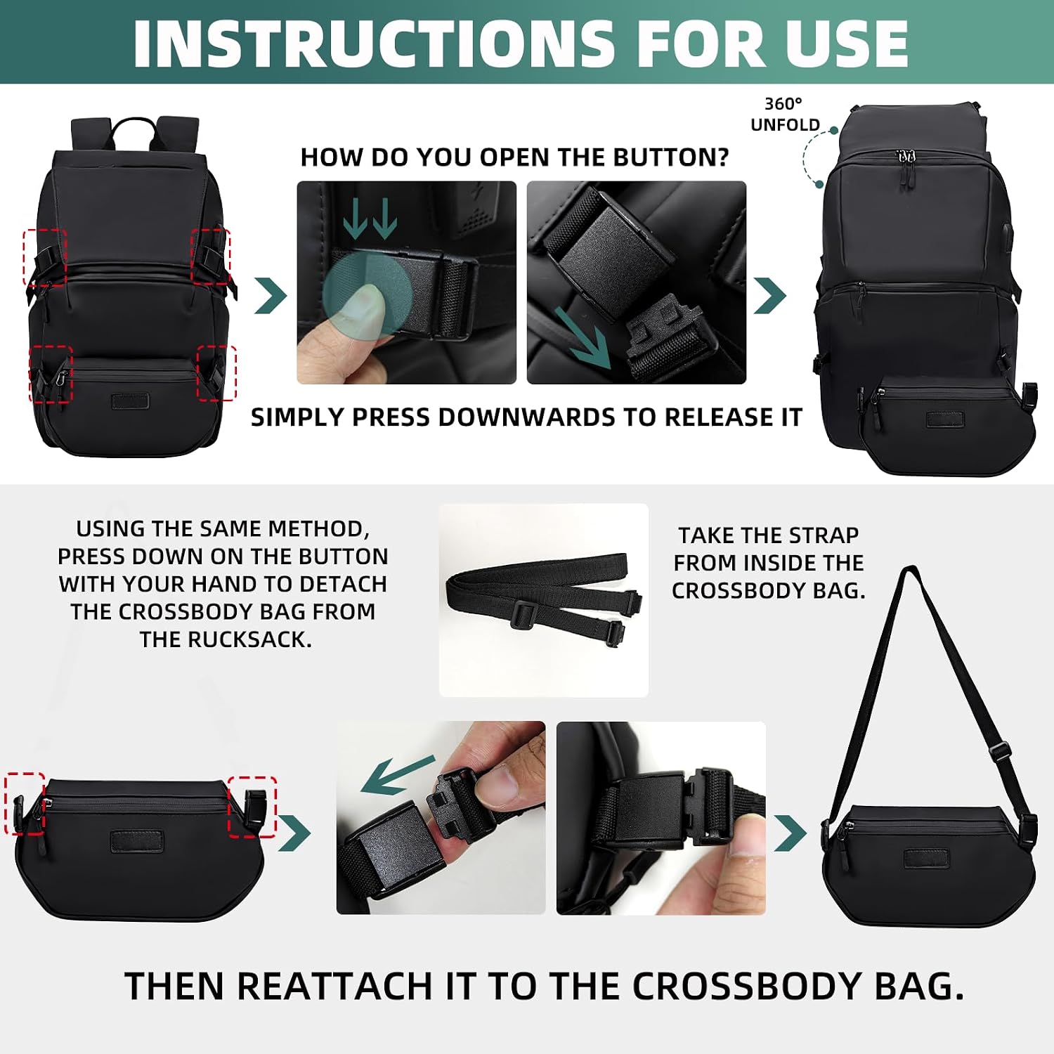 Thumbnail 3 de KINGSLONG Pro Business Backpack 15.6–17" Laptop
