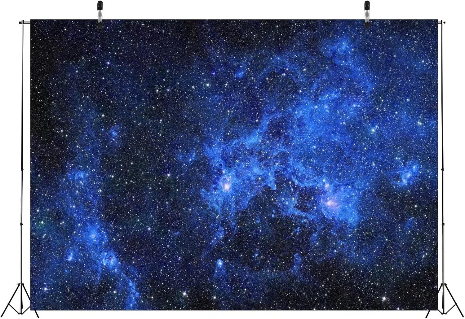 Detalle de 2.5 x 1.8 m BELECO fabric galaxy stars backdrop (starry night sky / outer space photo background)