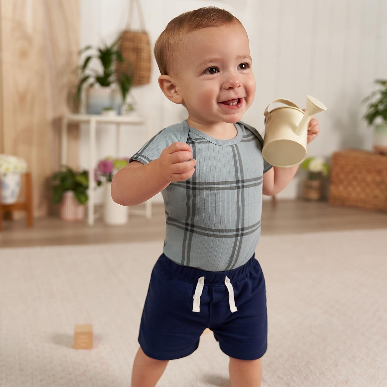 Detalle de Gerber Toddler 3-Pack Pull-on Knit Shorts – Short décontracté pour bébé et tout-petit