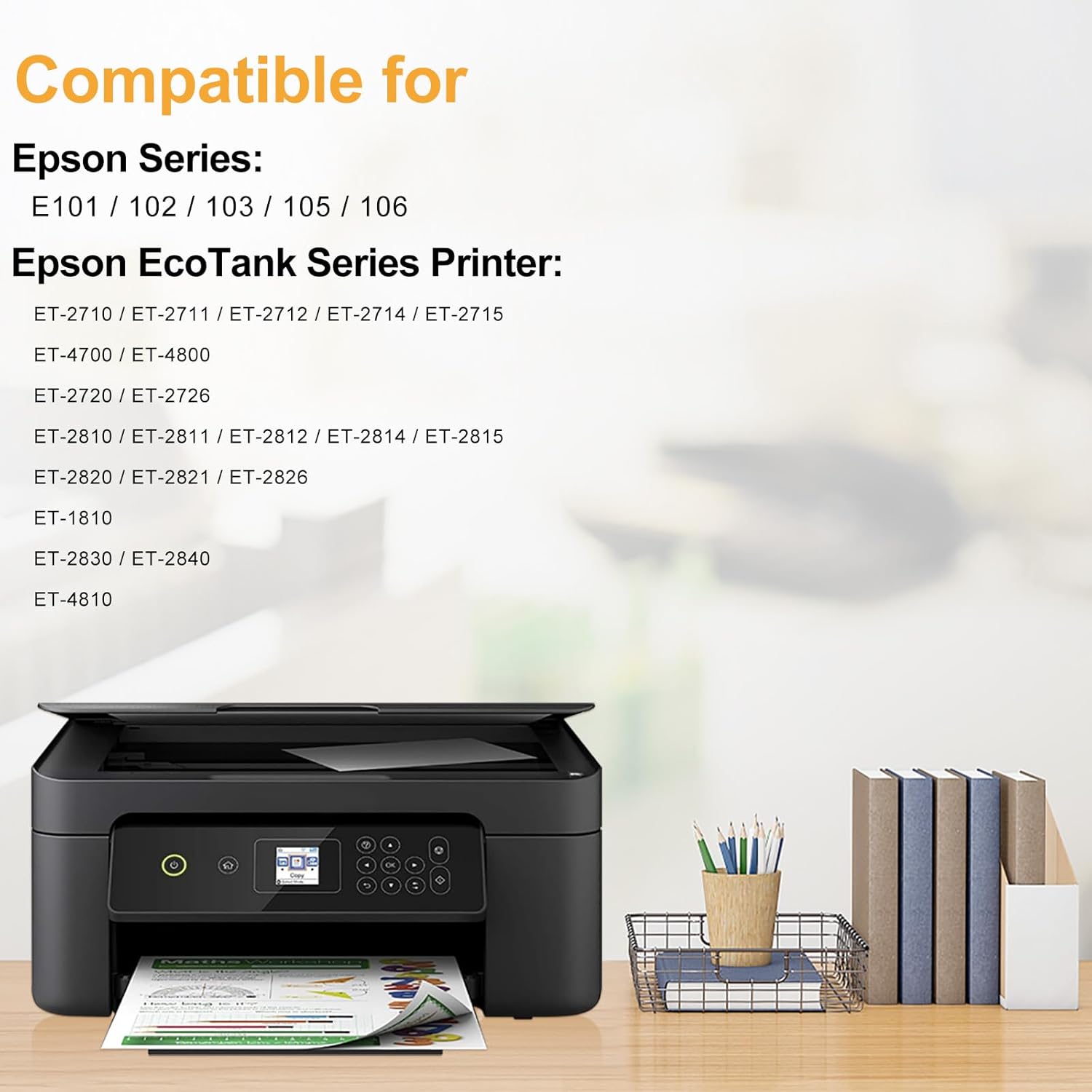 Detalle 2 de LeciRoba Inchiostro E-104 per Epson, set 4 pezzi 🖨
